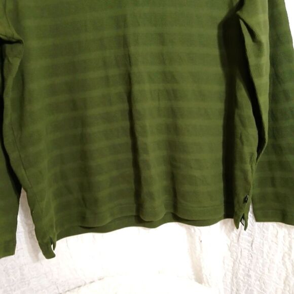 Ted Baker Green Penine Textured Polo Shirt Size 6 - Picture 5 of 8